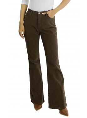 Pantaloni scampanati in velluto Please 